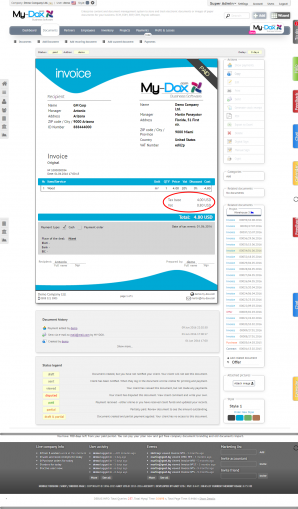How do I create receipts for clients in Мy-dox?
